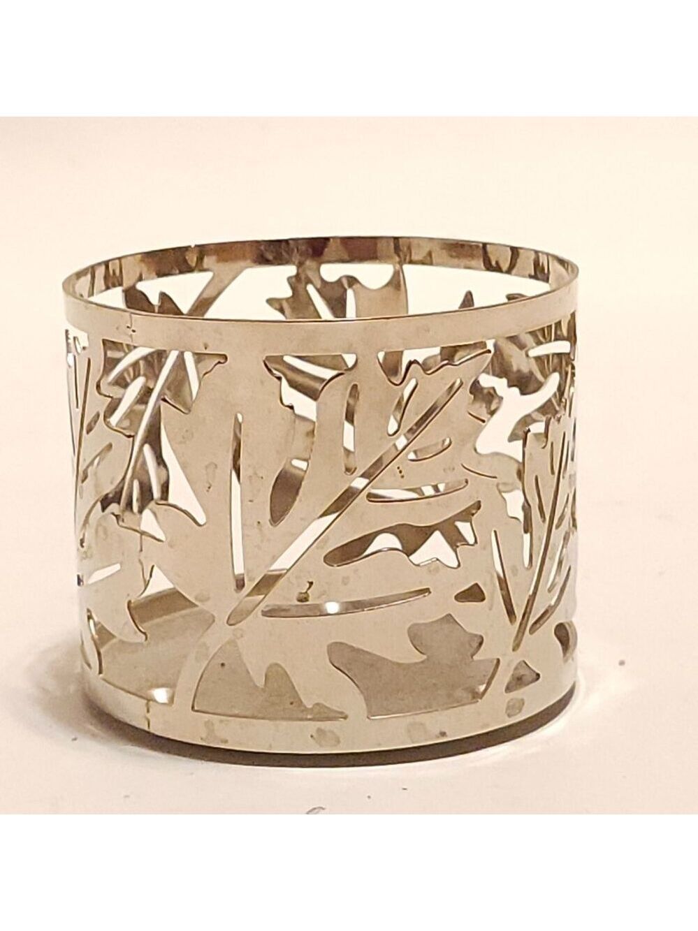 VINTAGE Slatkin and Co. Bath and Body Works Maple Leaf Candle Holder Single Wick
